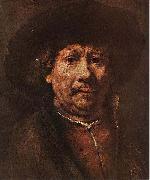 REMBRANDT Harmenszoon van Rijn Little Self-portrait Germany oil painting artist
